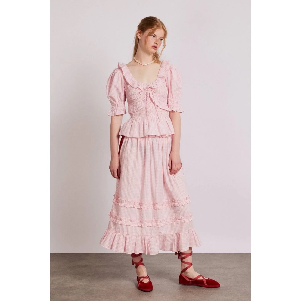 DAMSON MADDER Meghan Blouse • Pink Gingham